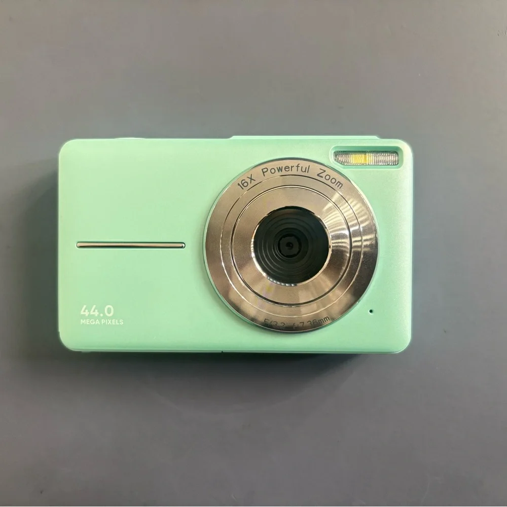 Mint Green Compact Digital Camera